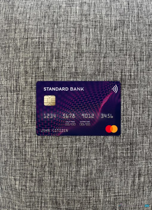 Download Angola Standard Bank mastercard photolook front Photoshop template